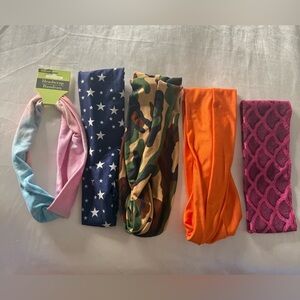 Stretch Headwraps / Headbands – Assorted Colors & Patterns (6-Pack)